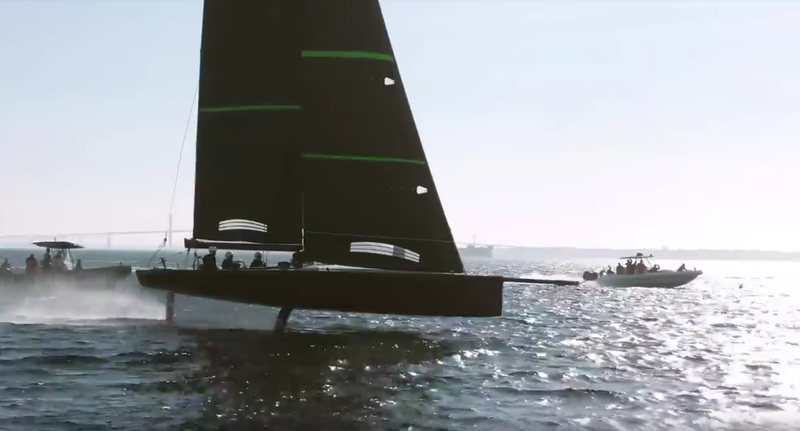 Illustration for article titled America's Cup Prototype Boats Appearing